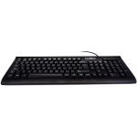 Teclado CoolBox COO-TEC01HU + Hub 3 USB Negro
