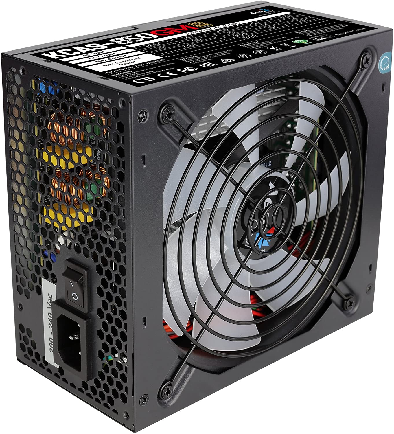 Fuente de alimentación AeroCool 850W Kickass 850GM