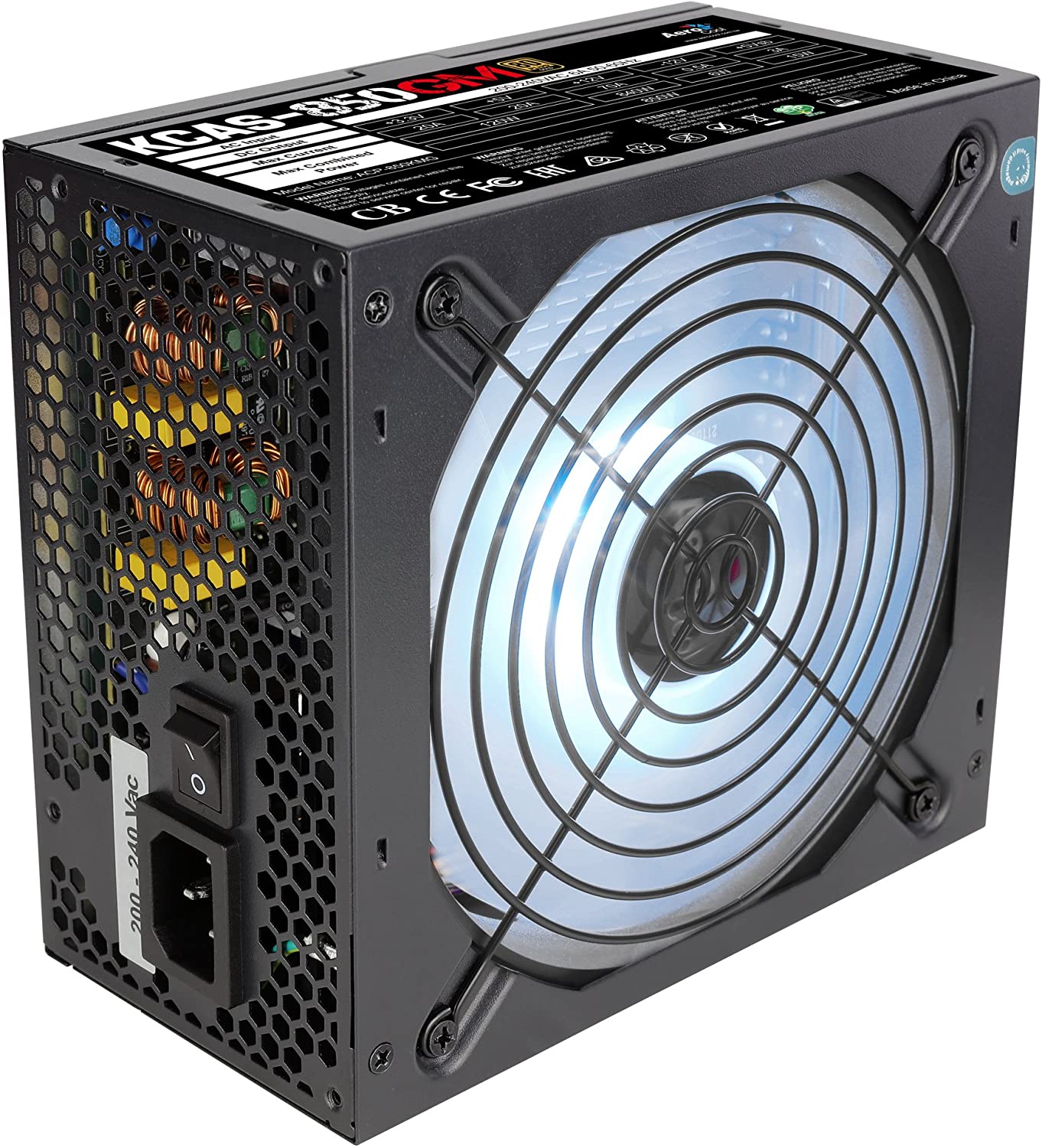 Fuente de alimentación AeroCool 850W Kickass 850GM