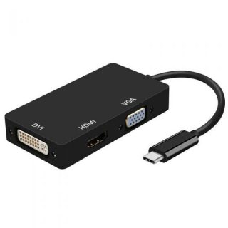 Adaptador USB C 3.1 a VGA/DVI/HDMI Aisens A109-034