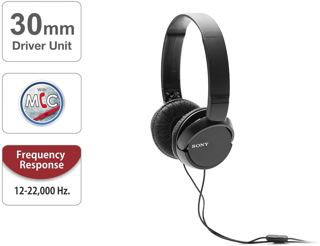 Auricular + micrófono Sony MDRZX110APB Negros