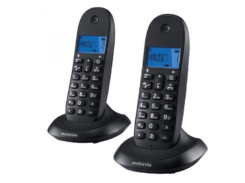 Teléfono DECT Motorola C1002 LB+ Duo Negro