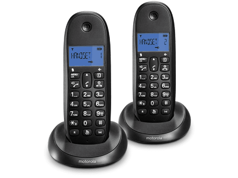 Teléfono DECT Motorola C1002 LB+ Duo Negro