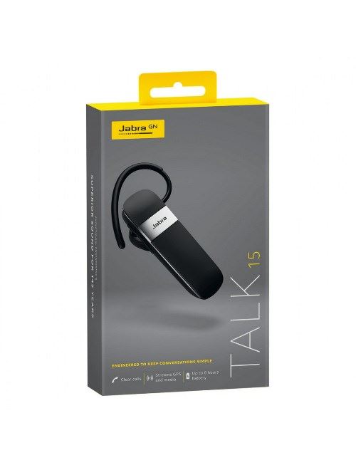 Auricular + micrófono Jabra Talk 15 BT Negro