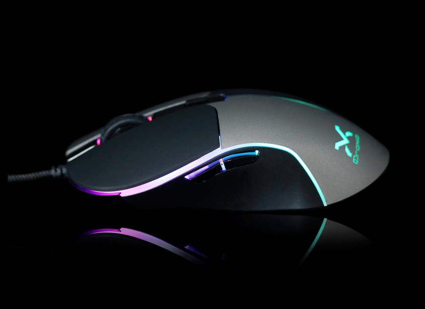 Ratón Droxio Gaming Brave 6400DPI RGB Negro USB