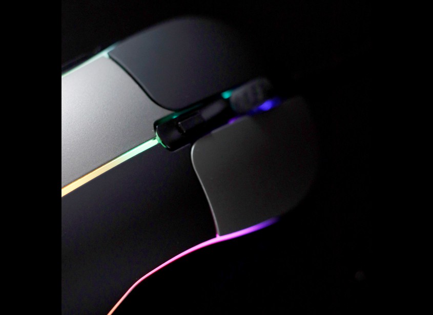 Ratón Droxio Gaming Brave 6400DPI RGB Negro USB