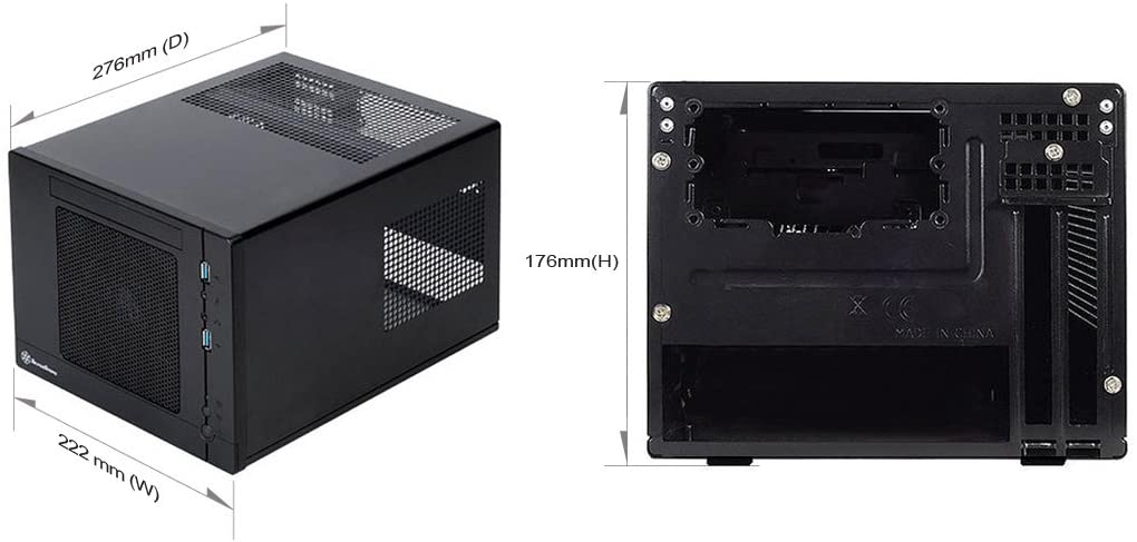 Caja Mini ITX Silverstone SG05BB-Lite USB3.0 Negra