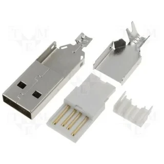 Conector USB-C Macho para soldar cable