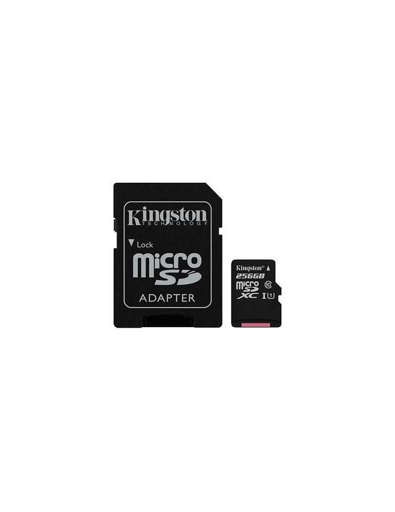 Memoria Micro-SD 256GB + Adap. Kingston CL10